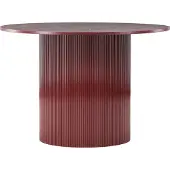 Ebuy24 Lenox table de salle à manger Ø110cm rouge.