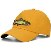 Simms Single Haul Amaretto Rainbow Trout Cap Orange Homme