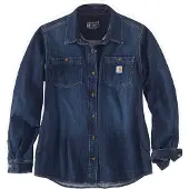 Carhartt Midweight Denim Chemise pour dames