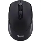 Equip 245122, Pour droitiers et gauchers, Optique, Sans fil RF, 1600 DPI, Noir