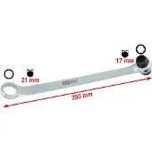 Ks Tools Clé de service pour huile à six pans creux pour VAG, 17x21 mm - 150.9233