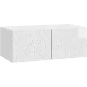 vidaXL Meuble TV mural 78,5 x 31 cm, blanc brillant