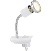 Briloner Lampe LED à fiche, blanche, 1xLED/GU10/3W