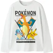 Name it Blouse - NkmAst - Pokémon - Bright White - - 9-10 ans (134-140) - Blouse