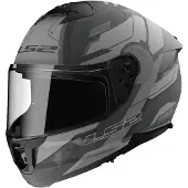 LS2 FF808 Stream II Shadow Mat Titanium Gris Casque Intégral Taille M