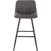 OEM Tabouret de bar industriel Deluxe gris avec dossier