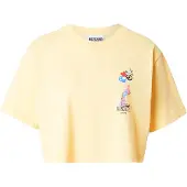 Moschino T-shirt jaune / lavande / noir / blanc