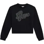 GUESS Sweat-shirt noir / argent