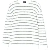 Armani Exchange pour homme. XM002172AF18754F0193 Pull col rond blanc cassé et vert (S), Casuel, Coton