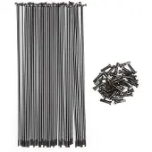Bsd Butted Spokes 40 Units Noir 190 mm