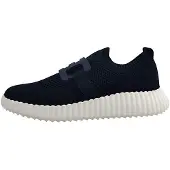 La strada : Chaussures pour femmes, chaussures basses, mocassins, couleur bleue, style décontracté
