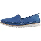 Andrea conti - Chaussures pour femmes - Mocassins - Confortables - Bleus - Décontractés