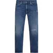 Tommy Hilfiger Hommes, Jeans, Jeans Tapered Houston pour hommes, Bleu, (W30/L32)