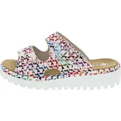 Rieker Chaussons d'intérieur pour femmes, modèle pantoufle, multicolore, pour les loisirs