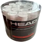 Head Racket Padel Pro Perforated 60pcs Display Box Overgrip Blanc