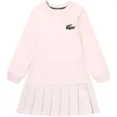 Lacoste Kids French Terry Long Sleeve Dress Rose 16 Years Fille