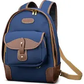 Billingham Sac à dos 35 Navy Fibrenyte/Chocolat
