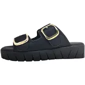s.Oliver Chaussures de plage pour hommes , sandales confortables, tongs noires, style décontracté