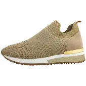 La strada : Chaussures pour femmes, chaussures basses, mocassins, couleur or, pour le quotidien