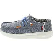 Fusion : Chaussures pour hommes, chaussures de loisirs, mocassins, bleu, style décontracté