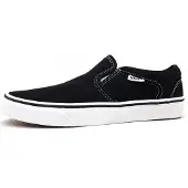 Vans Chaussons pour hommes Asher, couleur noire, style décontracté