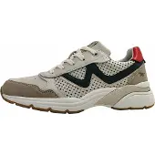 Mustang - Chaussures de sport pour femmes, type lacets, couleur beige, style décontracté