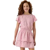 Garcia O262482 Short Sleeve Dress Rose 16 Years Fille