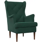 vidaXL fauteuil Vert foncé Velours