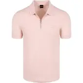 BOSS Polo Passerzip Demi-Zip Rose taille XXL
