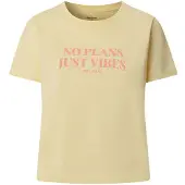 Pepe Jeans Cleo Short Sleeve T-shirt Beige L Femme