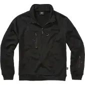 Brandit Tactical Half Zip Sweatshirt Noir 5XL Homme