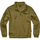 Brandit Tactical Half Zip Sweatshirt Vert 4XL Homme