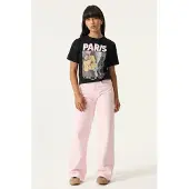 Garcia N262727 fille Pantalon, 146, Rose, Wide fit
