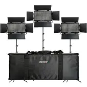 Viltrox VL D60T LED Light Triple Kit (éclairage de studio), Lumière continue, Noir