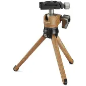 Leofoto MT-01 (wood) + LH-25 (wood) Table Top Tripod and Ball Head Kit