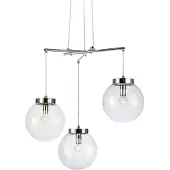 Markslöjd Sicily, Flexible, Chrome, Transparent, Transparent, Verre, Métal, IP20, I
