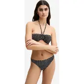 Marc o'polo Hauts de bikini ' Palm Border Geo ' noir / blanc