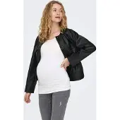 ONLY Maternity Haut noir / blanc