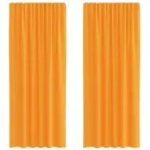 vidaXL Rideaux En Voile À ?illets 2 Pcs Orange