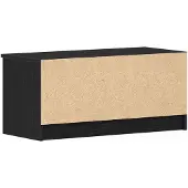 vidaXL Meubles TV, 80 x 35 x 36,5 cm, noir, imitation chêne, panneaux de particules