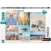 Nathan puzzle 2000 pièces - - Sur la plage - Paysage et nature - Adultes