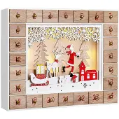 Spiel Werk Calendrier de l'Avent Père Noël avec LED à remplir