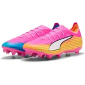 Puma Chaussure de foot 'Ultra 6 Match' bleu roi / curry / rose / blanc