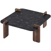 CALICOSY - Table basse carré L90 cm - ORME