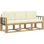 vidaXL : Ensemble de 3 assises de jardin.