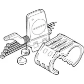 Cateye Kit capteur/support Q3/Q3a/Q3, taille unique - Kit pour deuxième vélo
