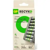 GP GPRCKCHE821389 Basic E821U 8-Port USB-Akku-Ladegerät inkl. Akkus