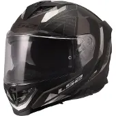 LS2 Casque intégral LS2 FF818 Storm III Sporty Noir Mat Gris M