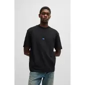 HUGO T-Shirt 'Nieros' bleu clair / noir / blanc