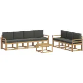 vidaXL Ensemble de canapés d'extérieur , 7 pièces